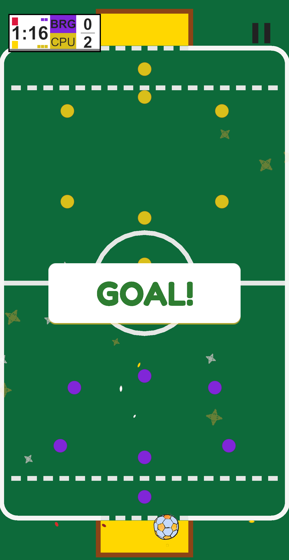 Score a goal in FlickBol